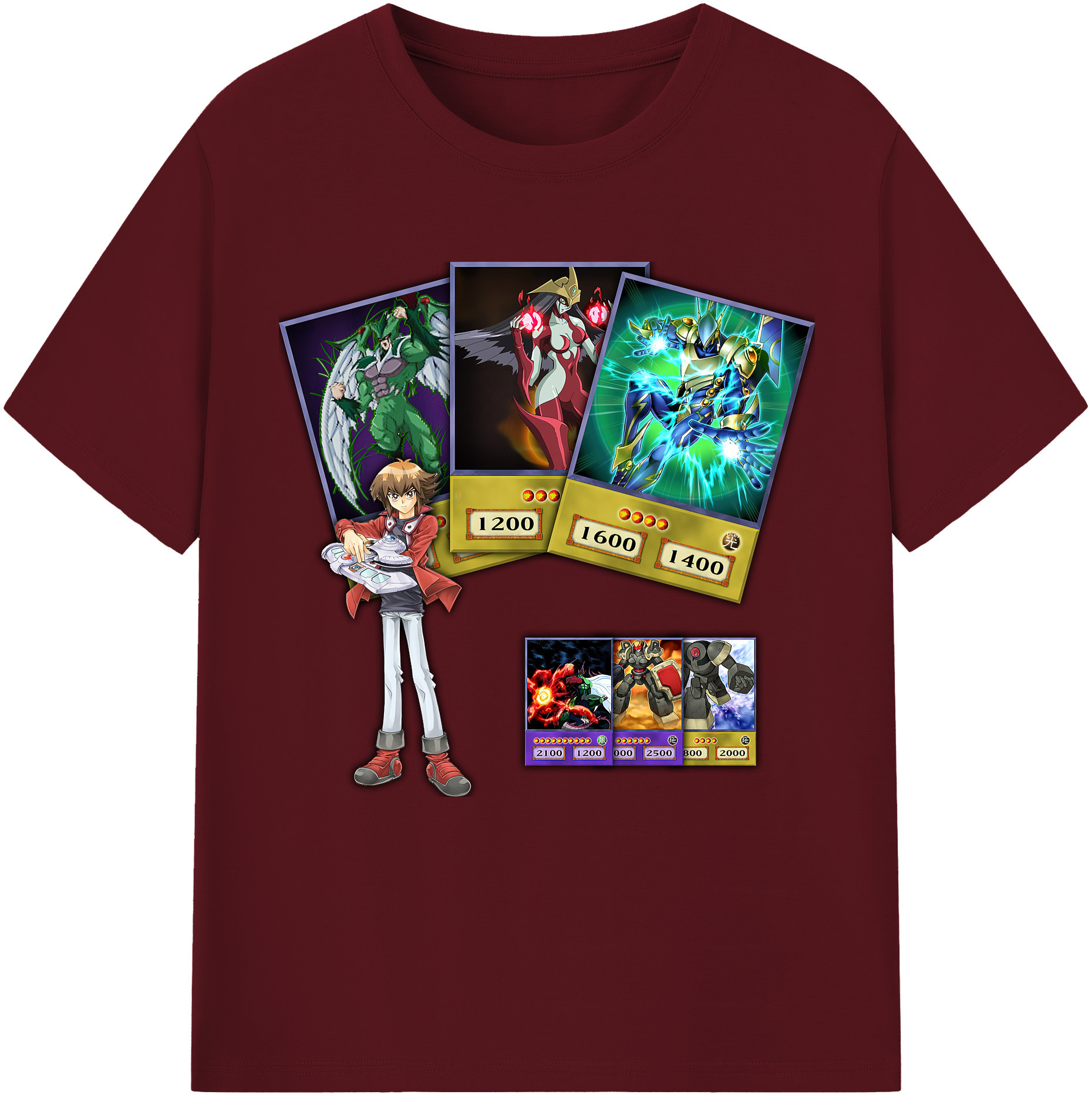 （画像用） 遊☆戯☆王 Yu-Gi-Oh! 綿100％半袖Tシャツ（フロントプリント）